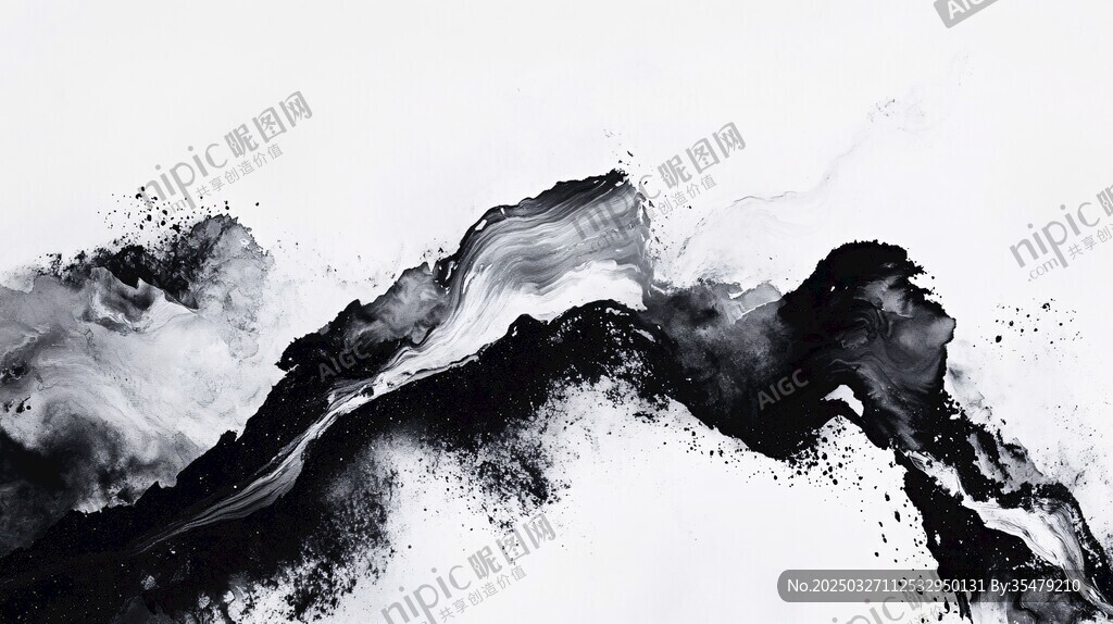 水墨山水意境图