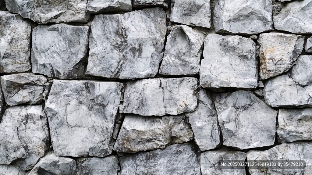 石砌墙面纹理特写