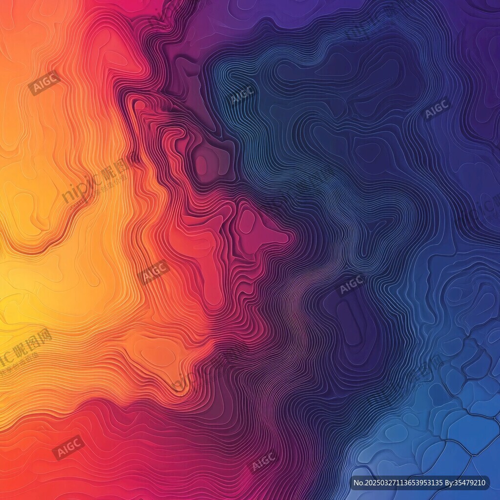 多彩流体渐变抽象背景图