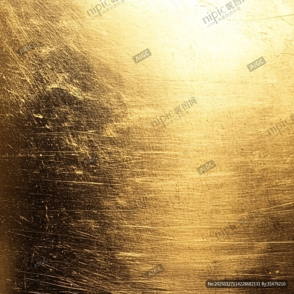 金色金属质感划痕纹理背景