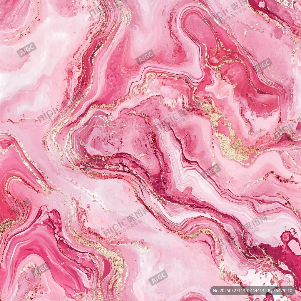 梦幻粉色大理石纹理图案