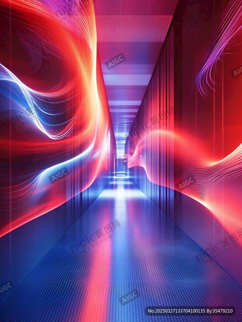 未来感炫彩光影科技通道