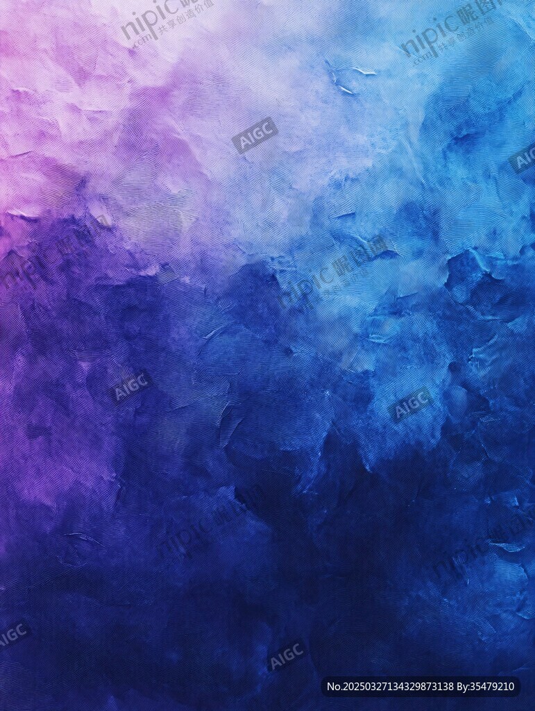 梦幻蓝紫渐变水彩背景