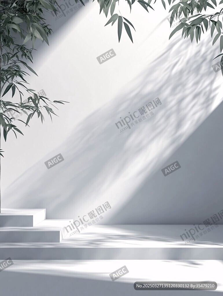 竹影下的光影空间