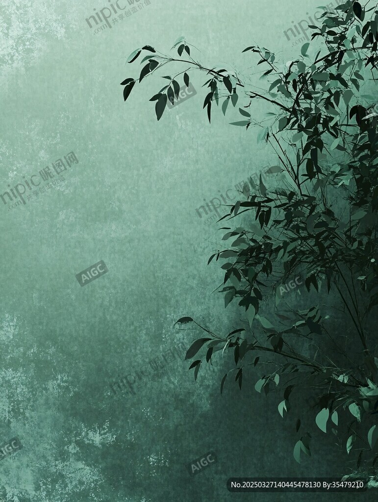 墨绿枝叶 静谧自然之景