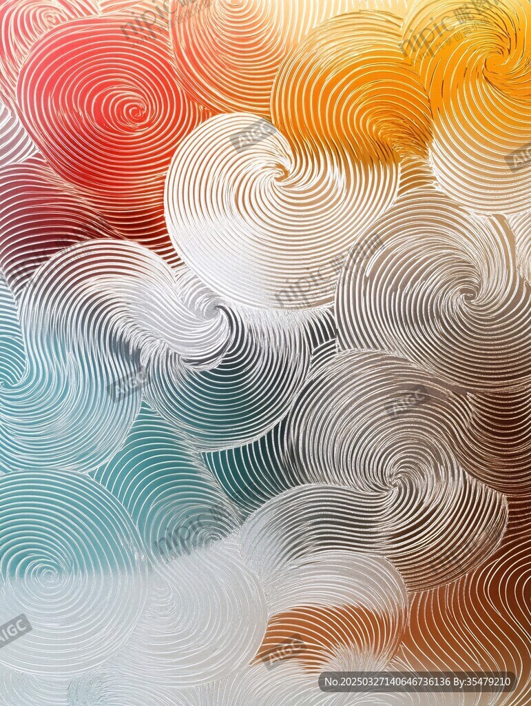 多彩螺旋抽象纹理背景图