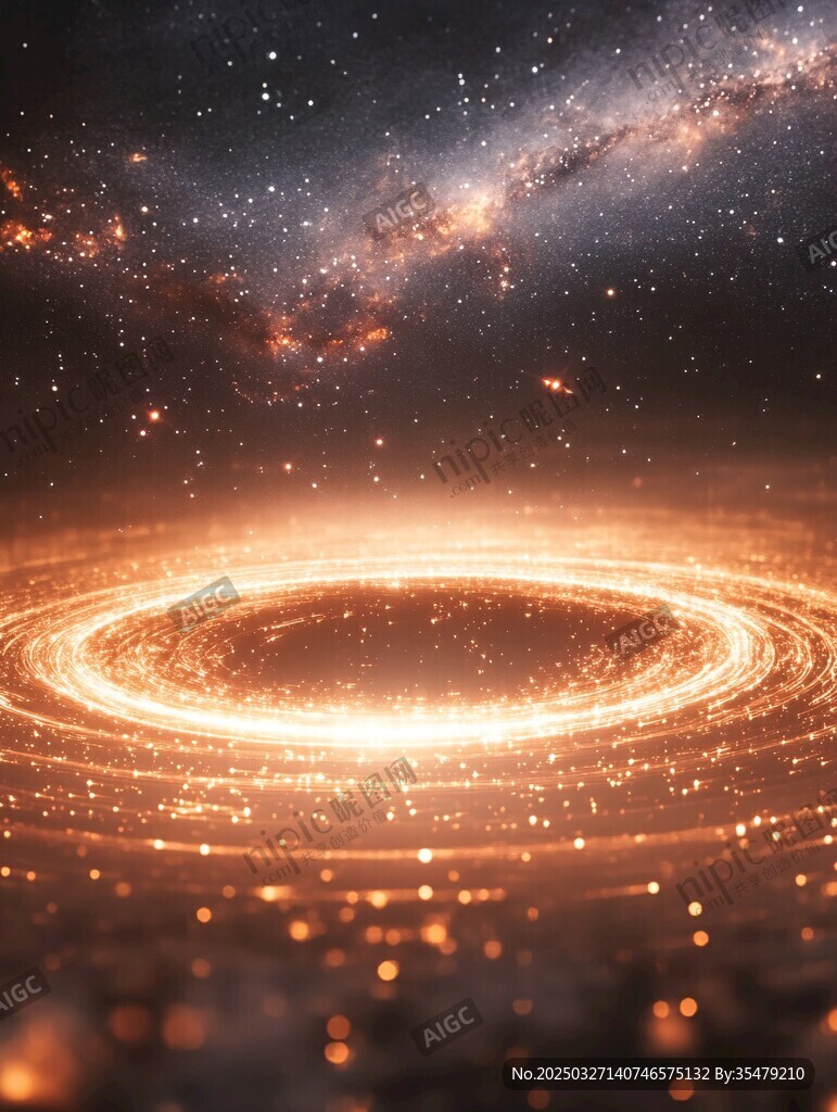 璀璨宇宙中的神秘能量漩涡