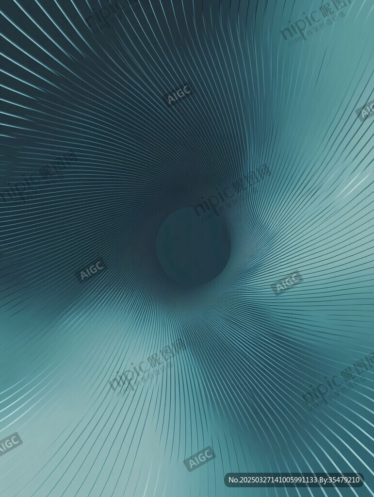 蓝绿色放射线条抽象背景