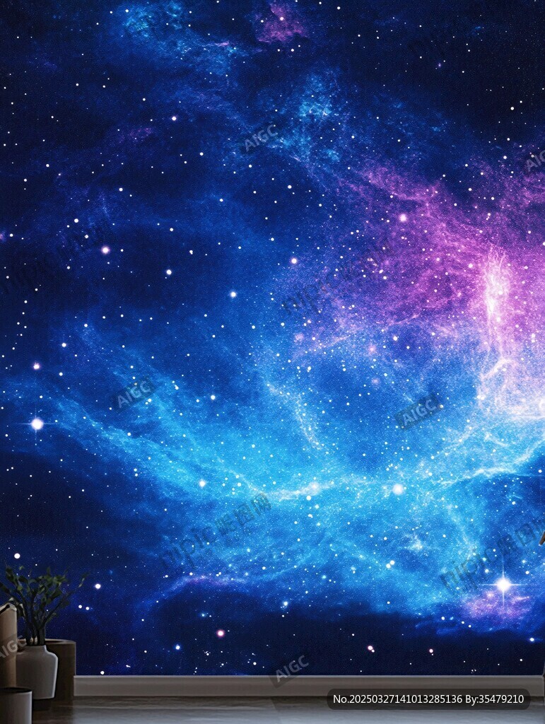 梦幻星空背景墙