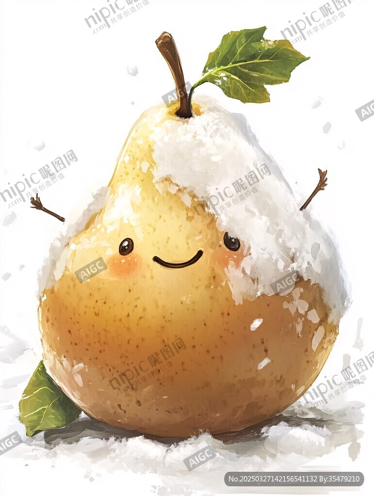 雪中小梨的可爱萌态