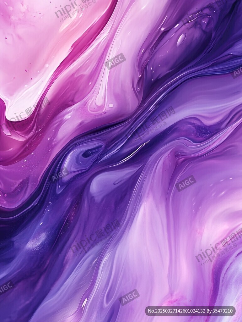 梦幻紫粉流体艺术纹理
