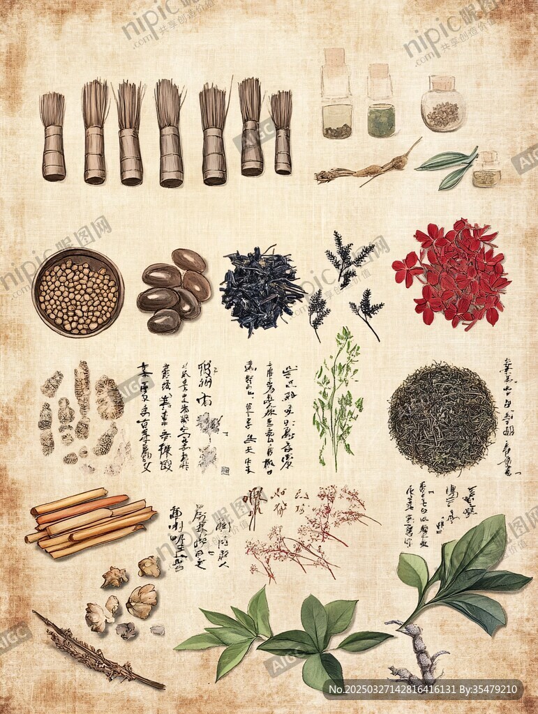 传统中药材展示与图鉴