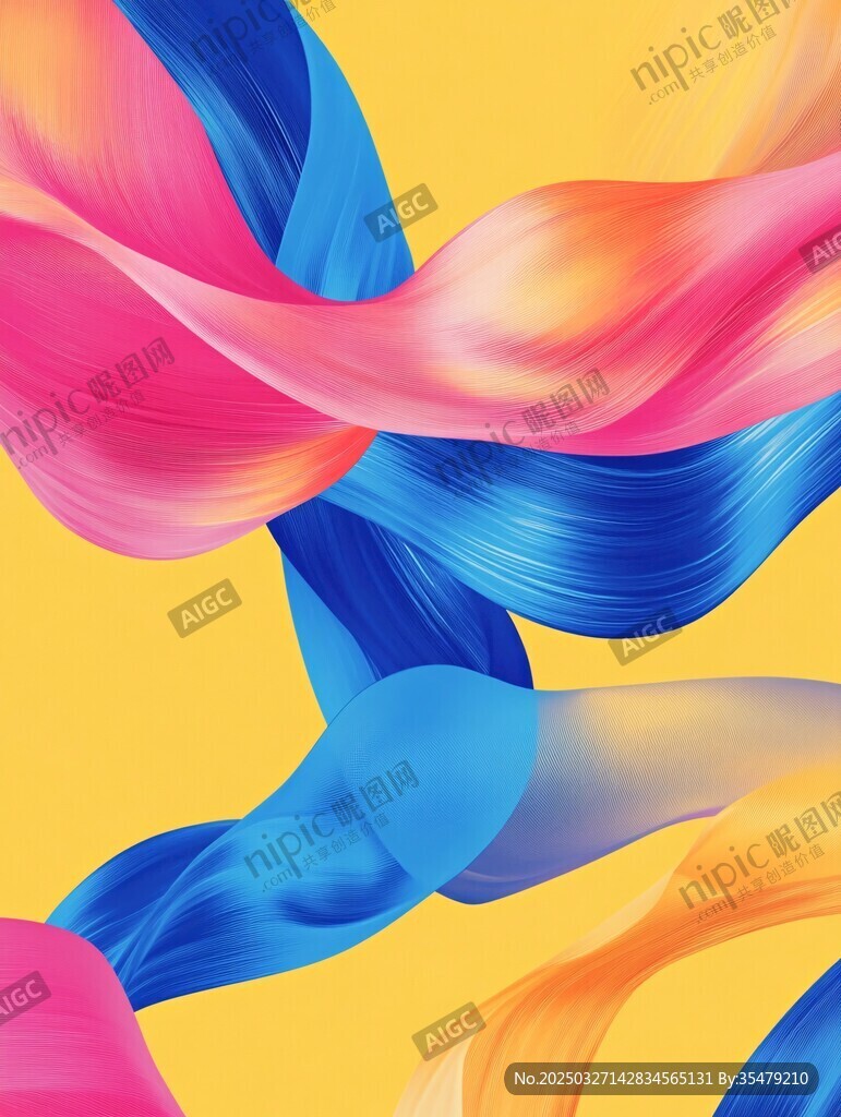 绚丽色彩流体动感艺术图