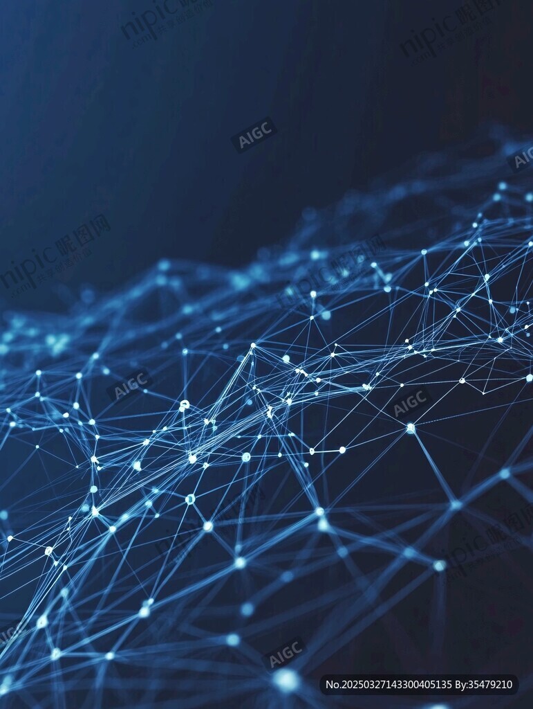 科技感网络连接抽象背景