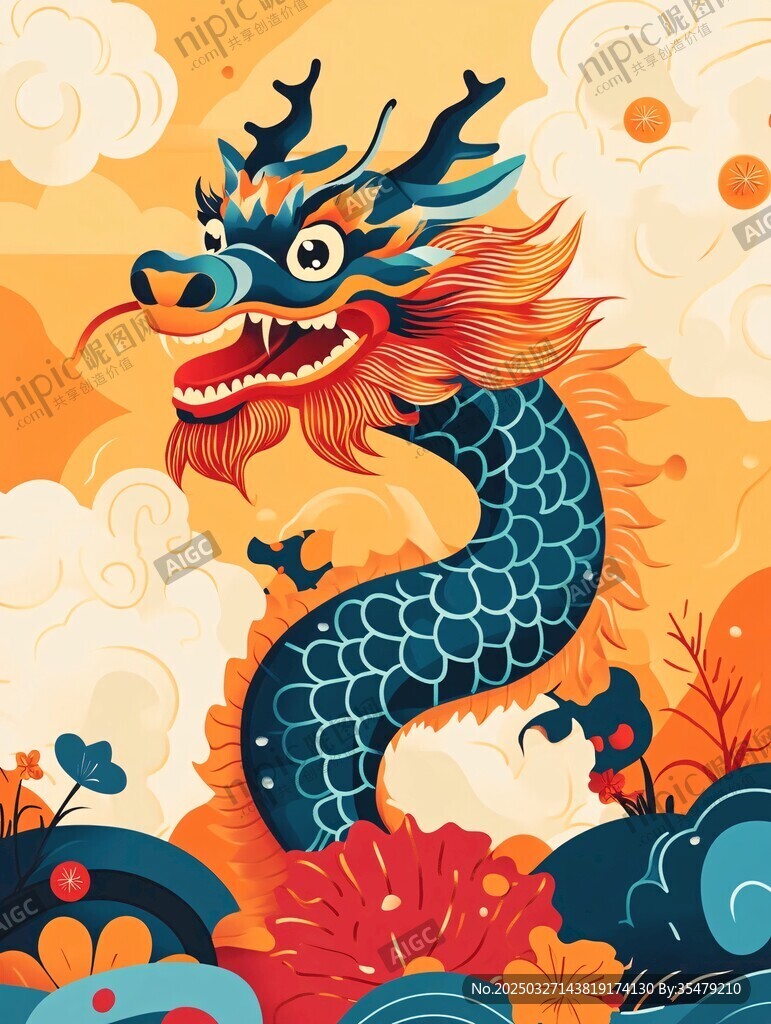 祥龙贺岁 国潮祥瑞图景