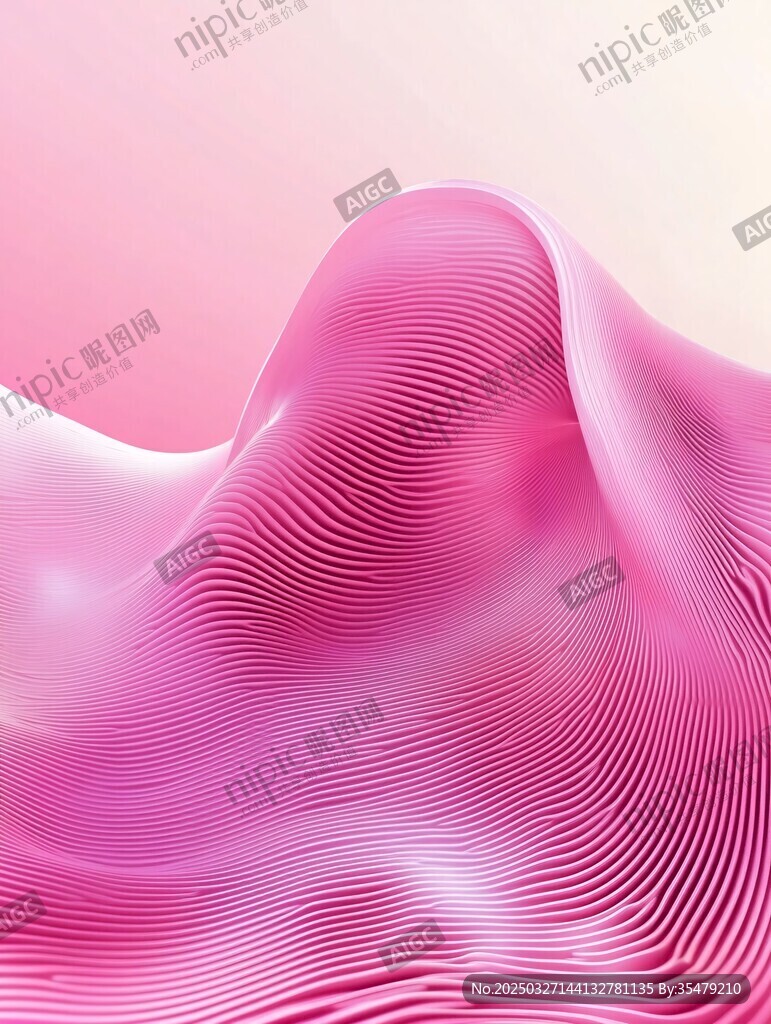 梦幻粉色波浪纹理背景