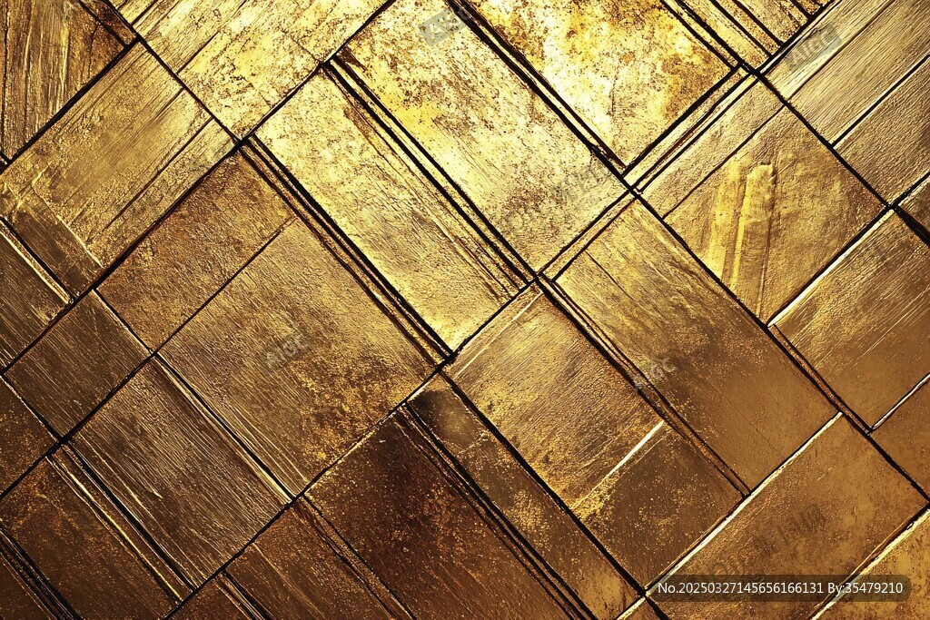 金色菱格纹理背景图案