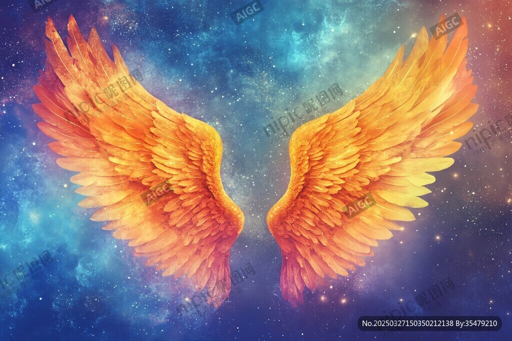 梦幻宇宙中的绚烂天使之翼