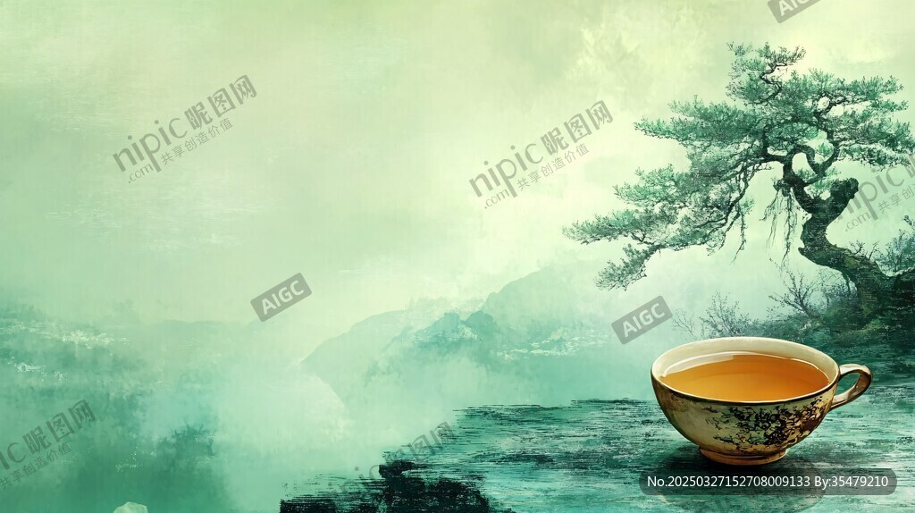 中式山水间的茶香意境