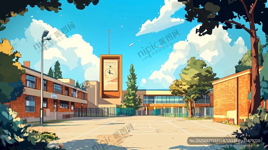 校园风景 宁静的求学之地