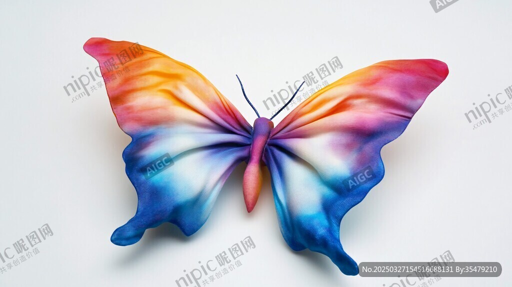 彩色梦幻蝴蝶艺术造型