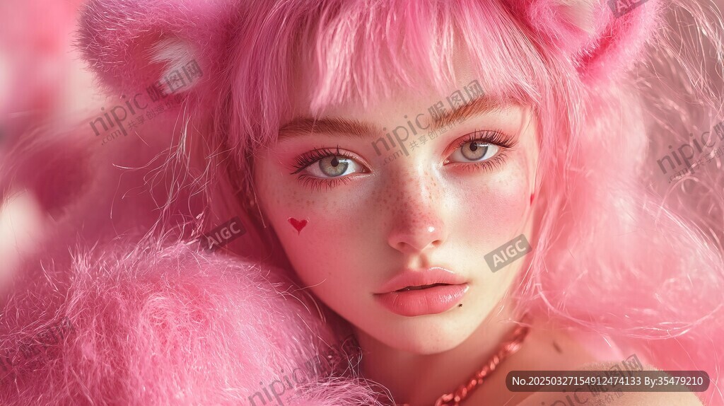 粉色系萌妹的甜美魅力