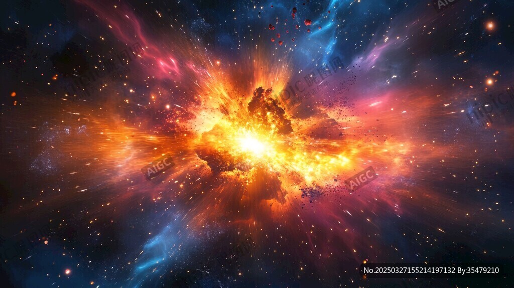 宇宙星云大爆发壮丽景象