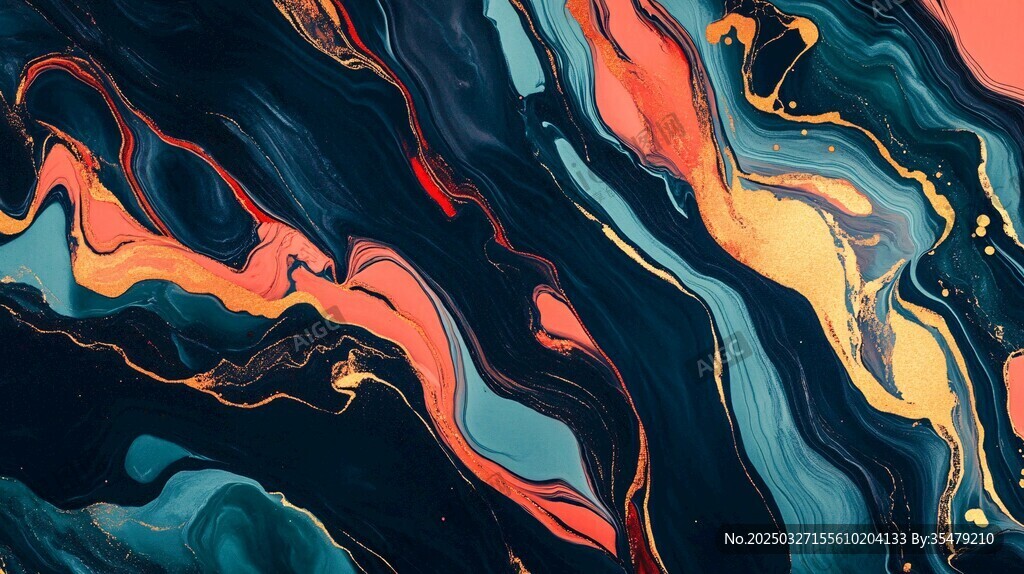 流体艺术抽象色彩纹理画面
