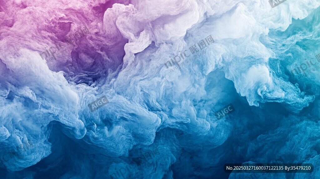 梦幻色彩烟雾背景图