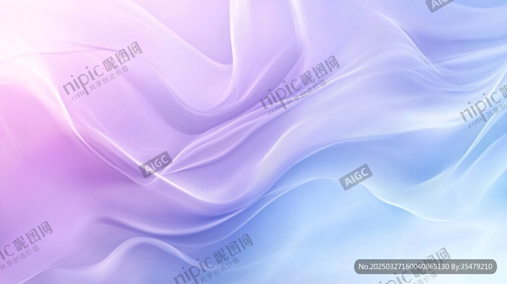 梦幻渐变飘动的柔美丝质背景