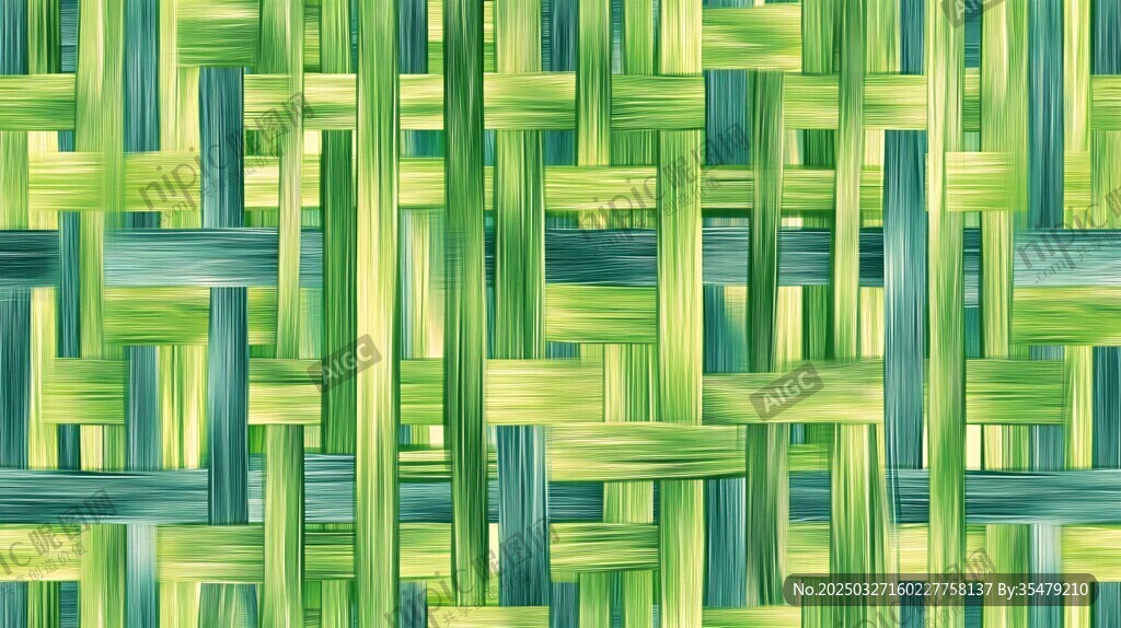 清新绿系编织纹理图案