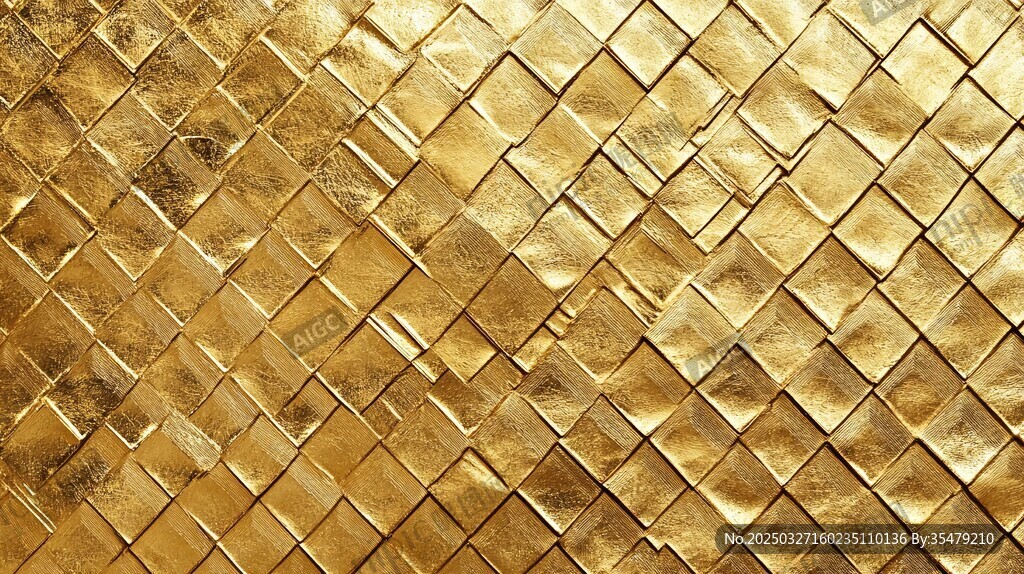 金色菱格纹理背景图案