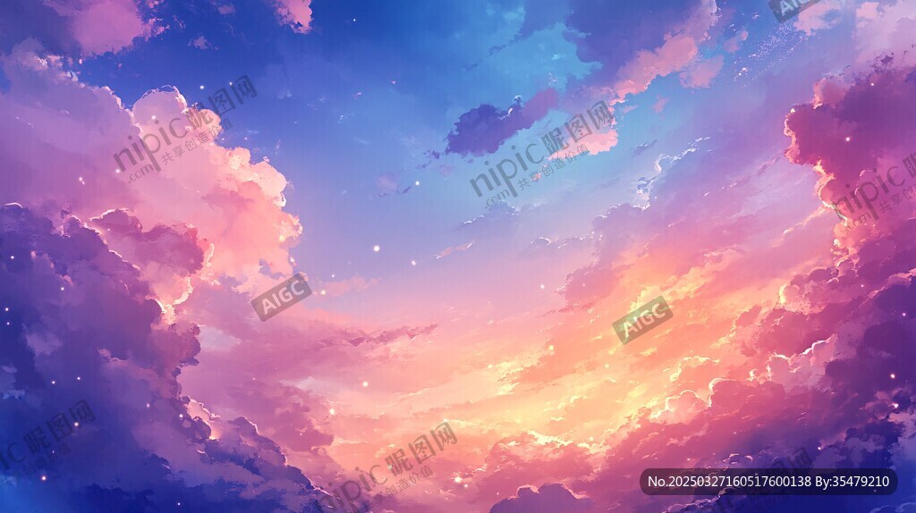 梦幻绚丽的天空云彩景象