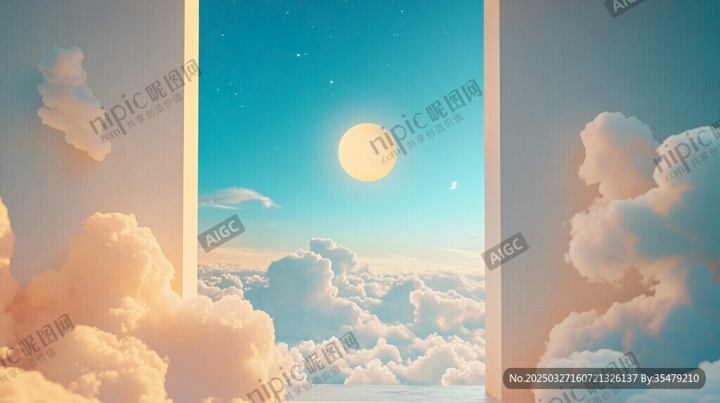 云端之上的梦幻日出景象