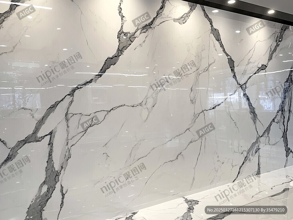 优雅大理石墙面纹理展示