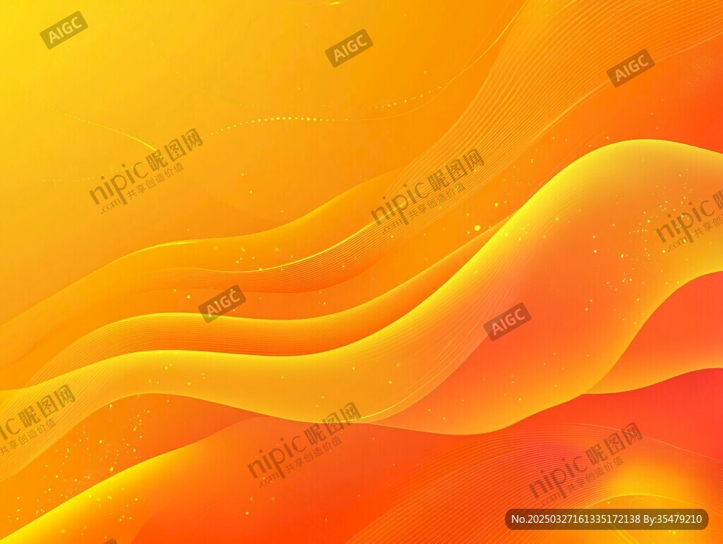 橙黄色流体渐变动感背景