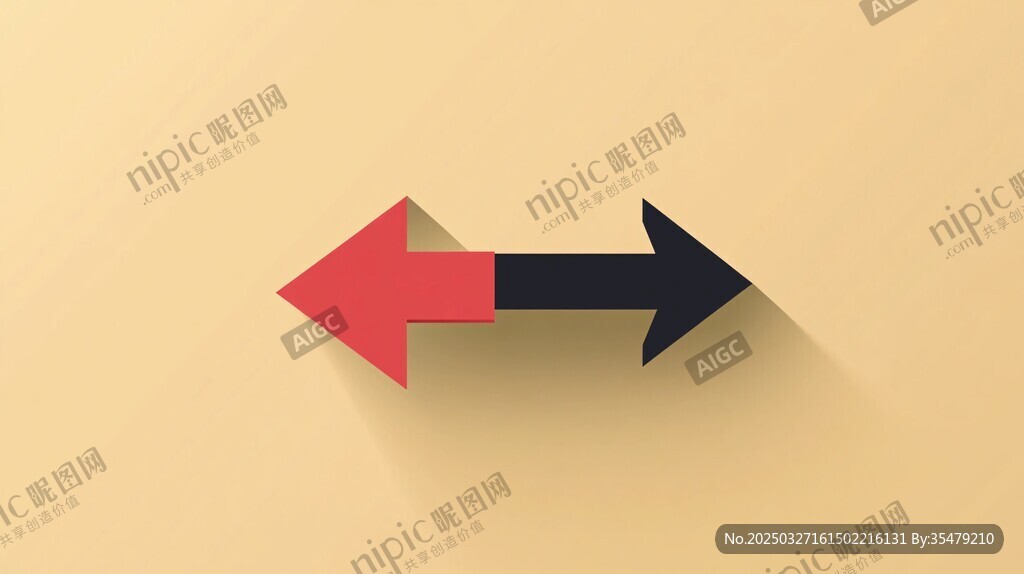 双色箭头图标设计