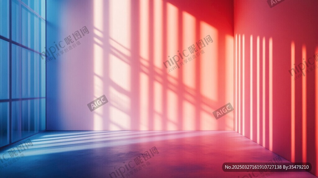 光影交织的梦幻室内空间
