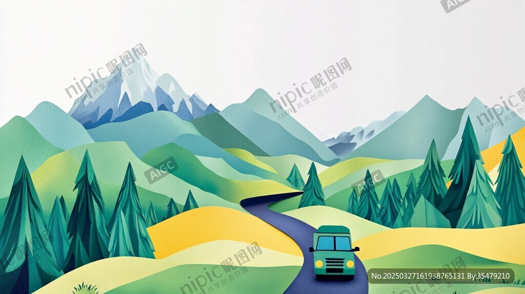 山间公路上的自驾之旅