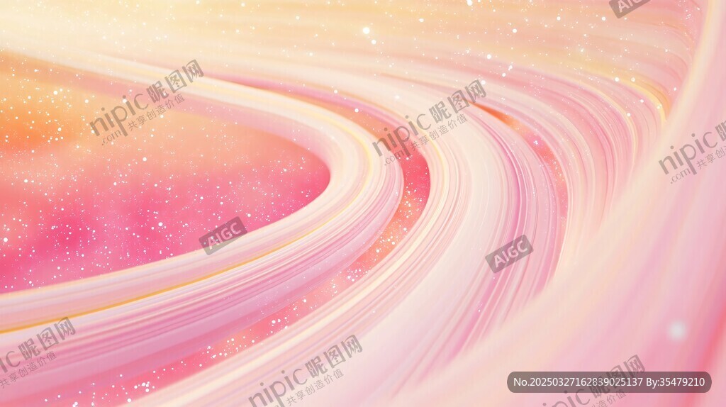 梦幻粉黄渐变流体背景图