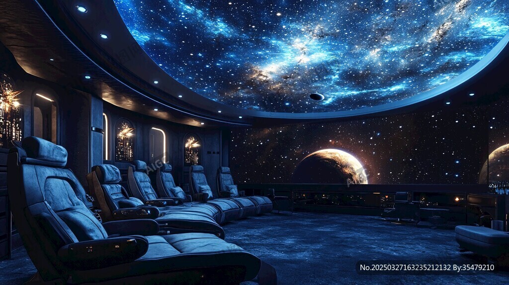 梦幻星空主题家庭影院