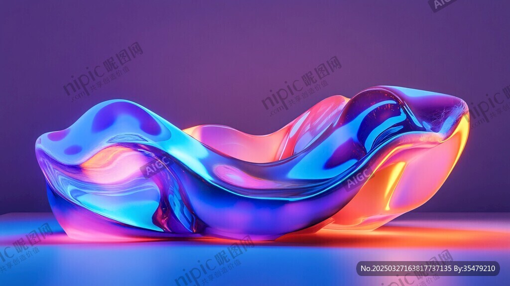 梦幻炫彩流体艺术造型