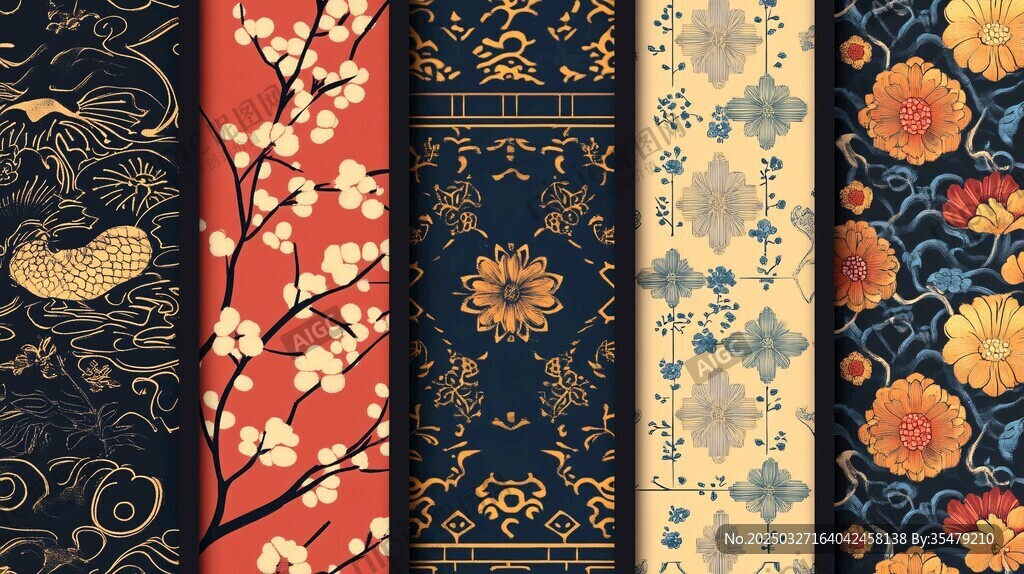 中式传统花纹图案集合