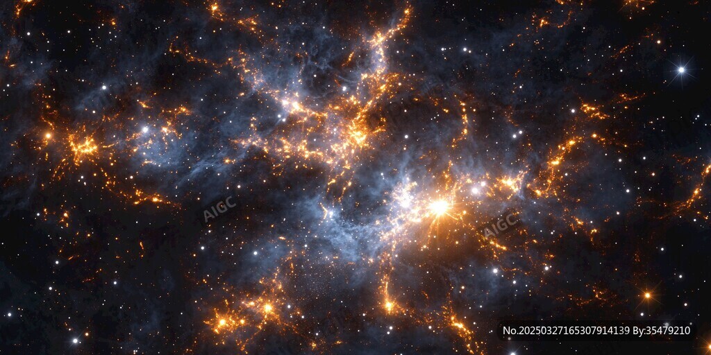 宇宙星系绚丽景象