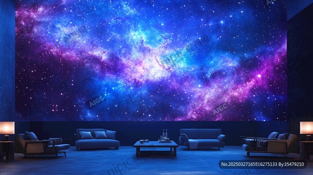 梦幻星空客厅装饰场景