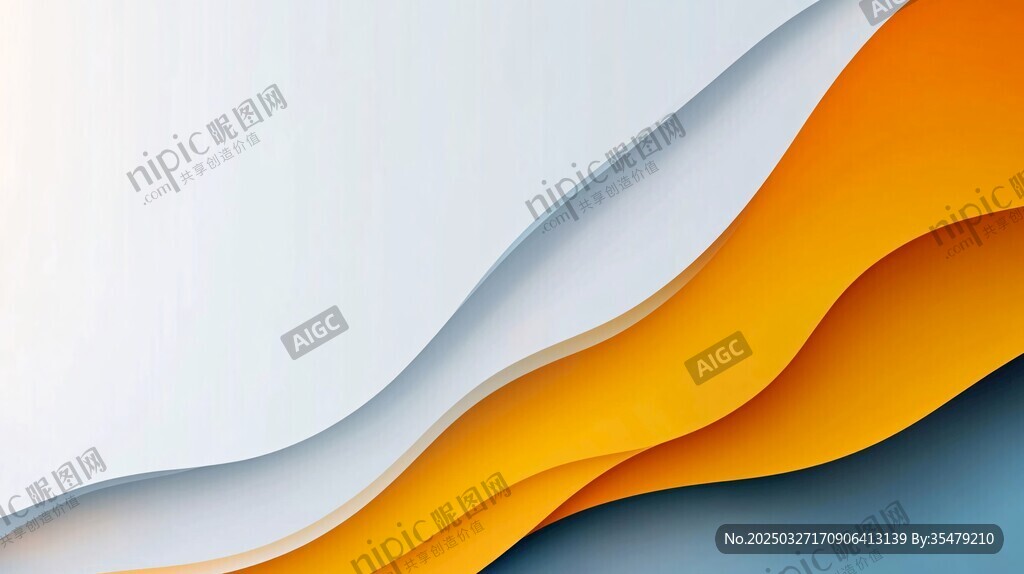 动感渐变波浪抽象背景图