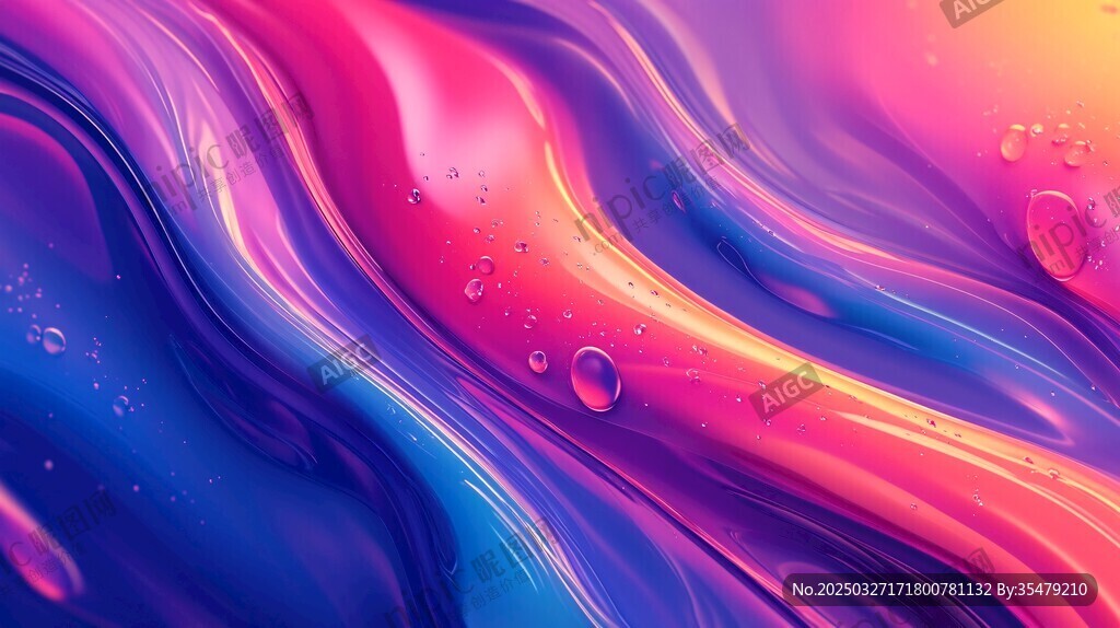 梦幻流体色彩背景图