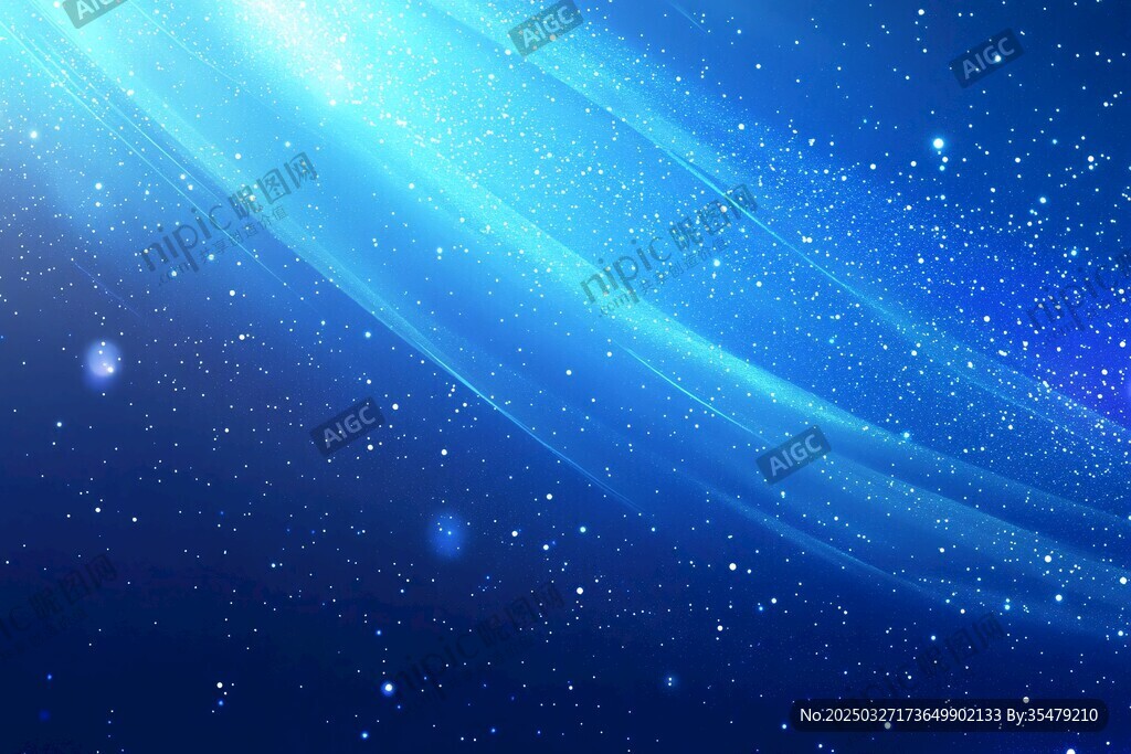 梦幻蓝色星空背景