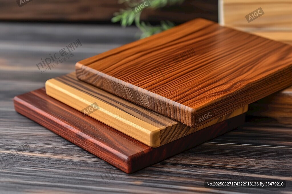 多样实木板材展示