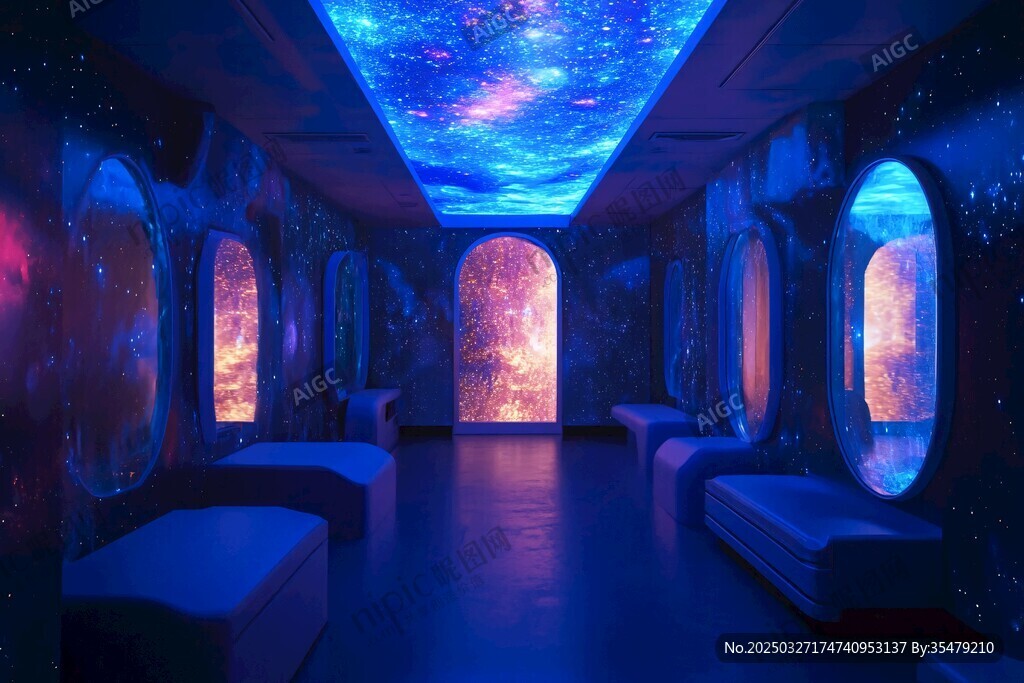 梦幻星空主题休息空间